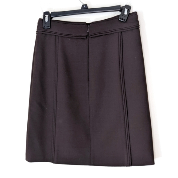 TORY Burch Pencil Skirt Brown 2 - Picture 2 of 9